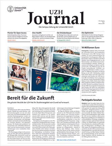 UZH Journal 1/19 (Cover)