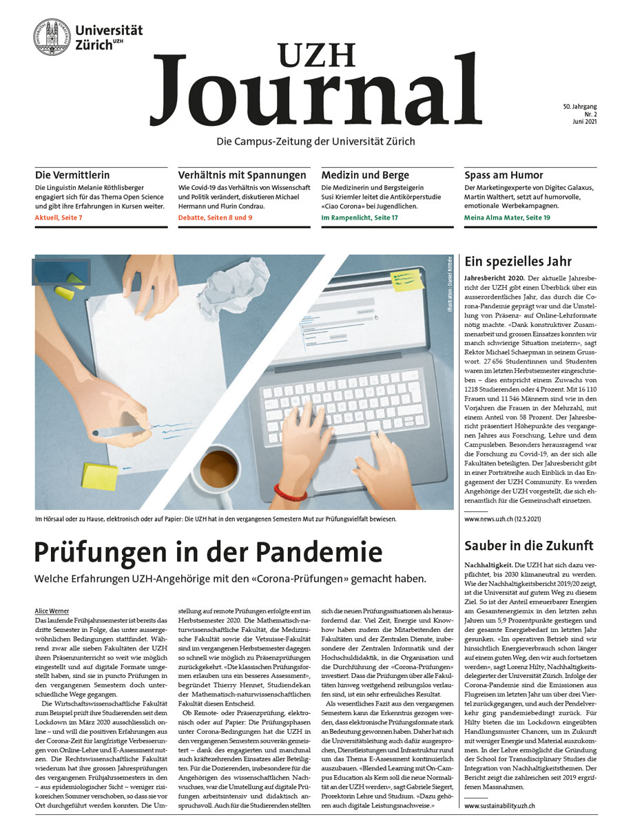UZH Journal 2/20 (Cover)