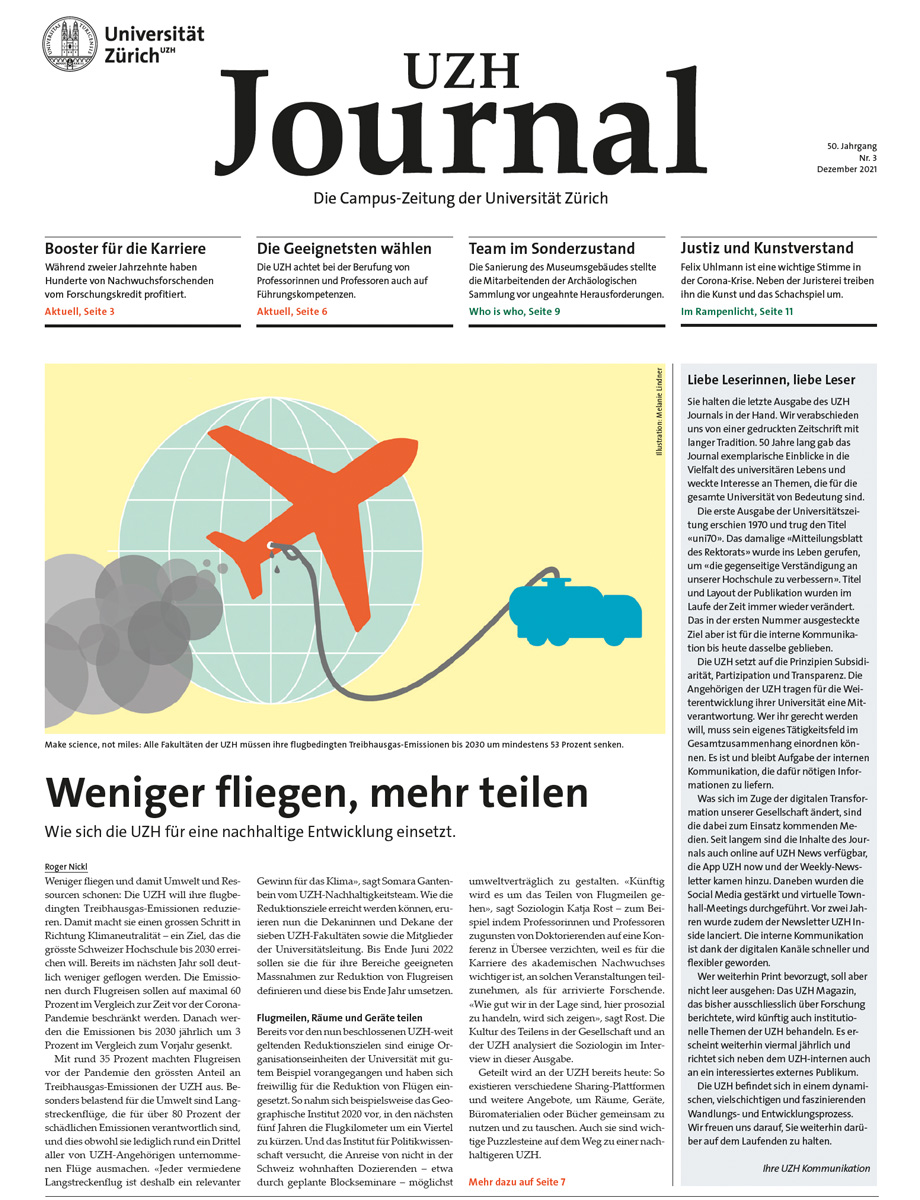 UZH Journal 2/20 (Cover)